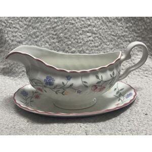 Johnson Brothers SUMMER CHINTZ Gravy Boat & Under Plate Made In England